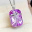 14k Gold 25.75 Ct Natural Kunzite & Diamond Pendant( Without Chain )