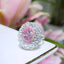 GIA CERTIFIED 14K GOLD 4.16 CTW NATURAL PINK DIAMOND & DIAMOND RING/PENDANT