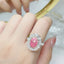 GIA CERTIFIED 14K GOLD 2.43 CT NATURAL PINK DIAMOND & DIAMOND RING/PENDANT