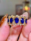 18K GOLD 2.57 CTW HEATED SAPPHIRE & DIAMOND RING