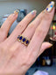 18K GOLD 2.57 CTW HEATED SAPPHIRE & DIAMOND RING
