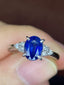 PT900 1.75 CTW HEATED SAPPHIRE & DIAMOND RING