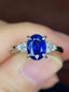 PT900 1.75 CTW HEATED SAPPHIRE & DIAMOND RING