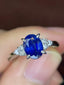 PT900 1.75 CTW HEATED SAPPHIRE & DIAMOND RING