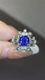 PT900 1.68 CTW HEATED SAPPHIRE & DIAMOND RING