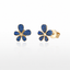 14K Yellow Gold 0.35 CTW Natural Blue Sapphire Earrings