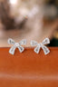 14k Gold 0.7 Ct Natural H Diamond Earrings