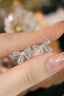 14k Gold 0.7 Ct Natural H Diamond Earrings
