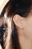 14k Gold 0.7 Ct Natural H Diamond Earrings