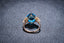 18K YELLOW GOLD 9.58 CTW NATURAL TOPAZ & DIAMOND RING