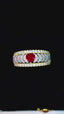 14K GOLD 1.08 CTW NATURAL RUBY & DIAMOND RING