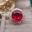 14K GOLD 5.9 CT NATURAL TOURMALINE & DIAMOND RING