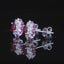 14K GOLD 0.94 CTW NATURAL RUBY & DIAMOND EARRINGS