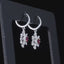 14K GOLD 0.96 CTW NATURAL RUBY & DIAMOND EARRINGS