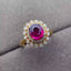 14K GOLD 1.2 CT NATURAL TOURMALINE & DIAMOND RING