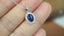 14K GOLD 1.22 CTW NATURAL SAPPHIRE & DIAMOND NECKLACE