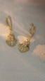 14K GOLD 0.74 CT NATURAL H DIAMOND EARRINGS