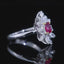 14K GOLD 0.62 CTW NATURAL RUBY & DIAMOND RING