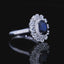 14K GOLD 2.25 CTW NATURAL SAPPHIRE & DIAMOND RING/PENDANT