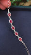 14K GOLD 3.37 CTW NATURAL RUBY & DIAMOND BRACELET