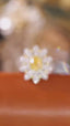 14K GOLD 1.75 CTW NATURAL YELLOW DIAMOND & DIAMOND RING