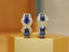 14K GOLD 1.76 CTW VIVID BLUE NATURAL SAPPHIRE & DIAMOND EARRINGS