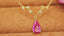 14K GOLD 1.04 CTW NATURAL PADPARADSCHA SAPPHIRE & DIAMOND NECKLACE