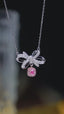 14K GOLD 0.50 CTW NATURAL PINK DIAMOND & DIAMOND NECKLACE