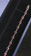 14K GOLD 2.86 CTW NATURAL RUBY & DIAMOND BRACELET