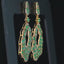 14K GOLD 5.97 CTW VIVID GREEN NATURAL EMERALD & DIAMOND EARRINGS