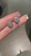 14K GOLD 0.56 CTW NATURAL PINK DIAMOND & DIAMOND EARRINGS