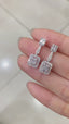 14K GOLD 0.80 CT NATURAL H DIAMOND EARRINGS