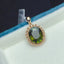 14K GOLD 3.1 CT NATURAL TOURMALINE & DIAMOND PENDANT