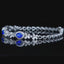 14K GOLD 2.19 CTW NATURAL SAPPHIRE & DIAMOND BRACELET