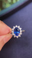 14K GOLD 1.84 CTW NATURAL SAPPHIRE & DIAMOND RING