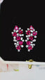 14K GOLD 3.92 CTW VIVID RED NATURAL RUBY & DIAMOND EARRINGS