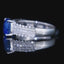 14K GOLD 2.94 CTW NATURAL SAPPHIRE & DIAMOND RING