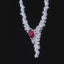 14K GOLD 1.28 CTW NATURAL RUBY & DIAMOND NECKLACE