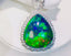 14K GOLD 27.30 CT NATURAL OPAL & DIAMOND RING/PENDANT