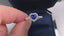 14K GOLD 1.46 CTW VIVID BLUE NATURAL SAPPHIRE & DIAMOND RING