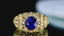 14K GOLD 2.33 CTW NATURAL SAPPHIRE & DIAMOND RING