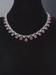 14K GOLD 9.97 CTW NATURAL RUBY & DIAMOND NECKLACE