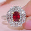 14K GOLD 1.61 CTW NATURAL RUBY & DIAMOND RING