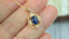 14K GOLD 1.4 CT NATURAL SAPPHIRE & DIAMOND NECKLACE