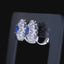 14K GOLD 1.32 CTW VIVID BLUE NATURAL SAPPHIRE & DIAMOND EARRINGS