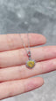 14K GOLD 0.74 CTW NATURAL YELLOW DIAMOND & DIAMOND NECKLACE