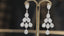 14K GOLD 1.8 CT NATURAL H DIAMOND EARRINGS