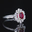 14K GOLD 1.01 CTW NATURAL RUBY & DIAMOND RING