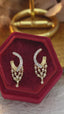 14K GOLD 0.36 CT NATURAL H DIAMOND EARRINGS