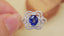 14K GOLD 1.88 CTW NATURAL SAPPHIRE & DIAMOND RING